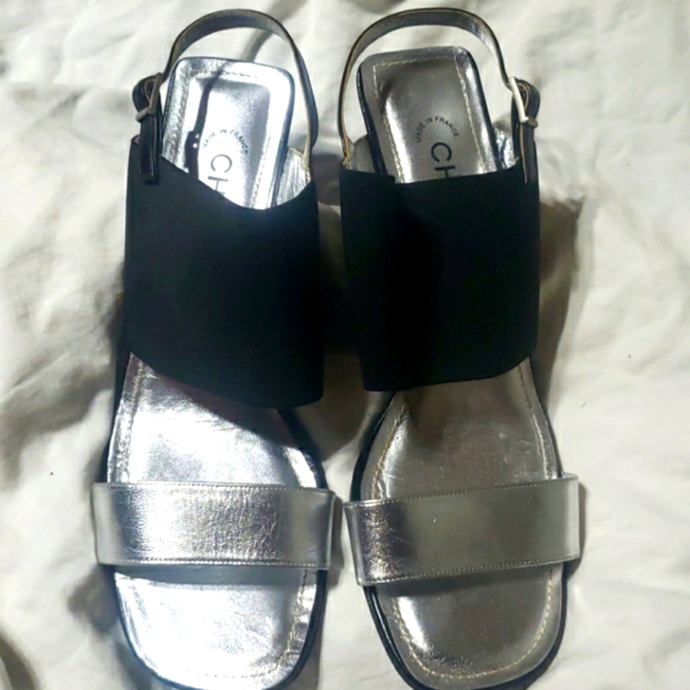 Chanel Sling Backs Size 40 1/2 - Picture 2 of 11